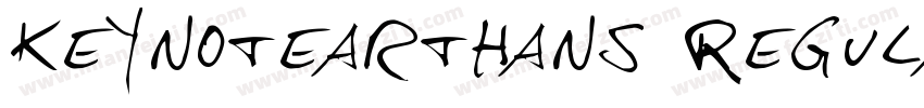 KeynoteartHans Regular字体转换